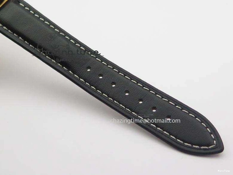 MiroTime 0103 EyeCatching Cellini Date RG Rose Gold Dial Numeral Markers On Black Leather Strap A 3884